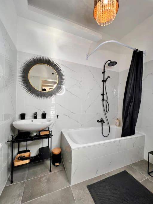Luxury Meets Retro Near Parking Apartment