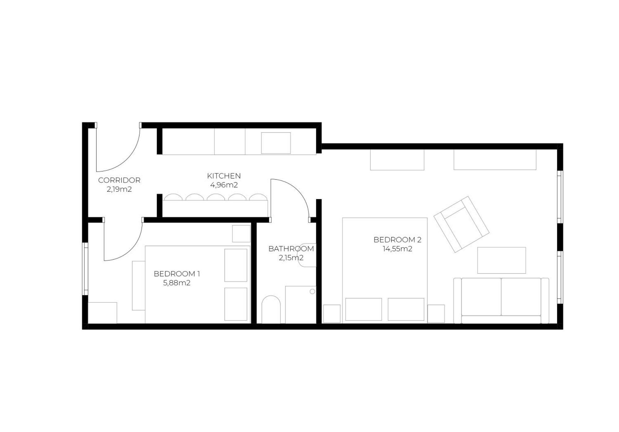 Stylish Apartment, 4 Min To U3 Zipperer Strasse Apartment