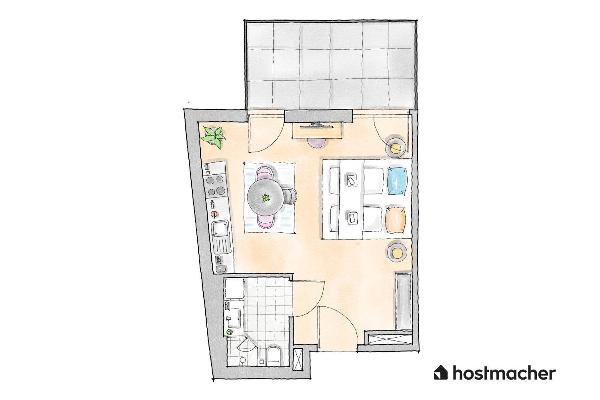 Apartment Sky Balcony Nook By Hm