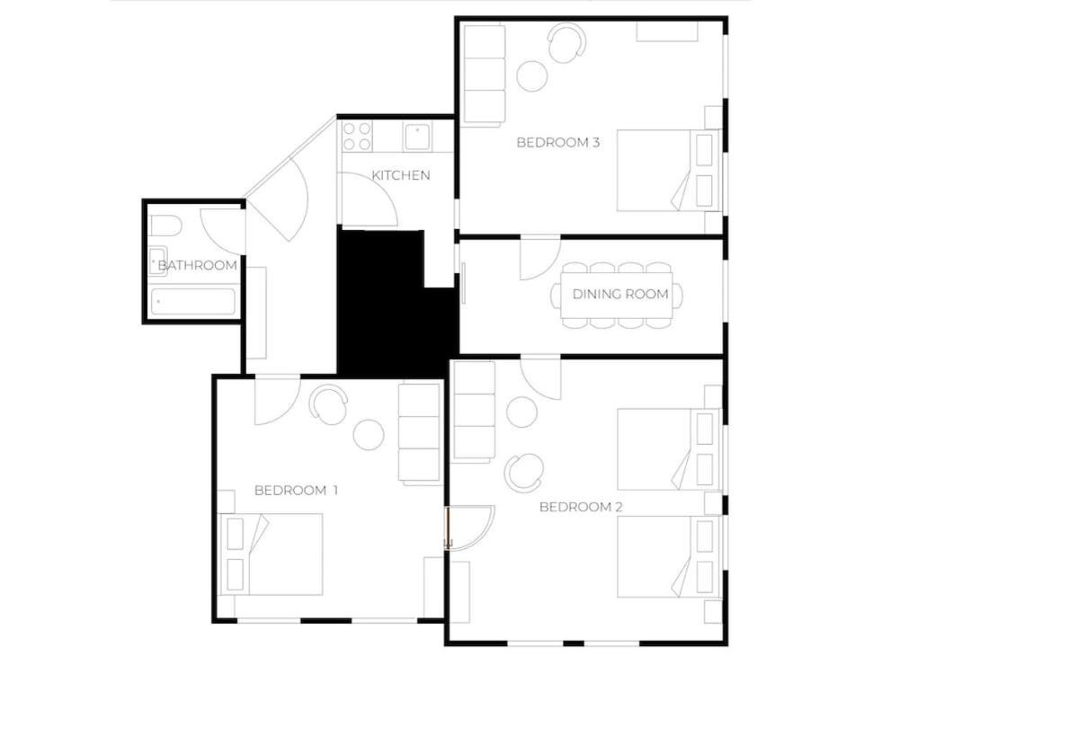 For Big Groups Up To 14 I Close To Akh I Fast Wifi Apartment