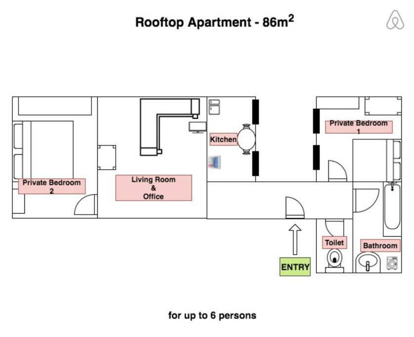 Apartment Leo's Roof Near Town Hall *