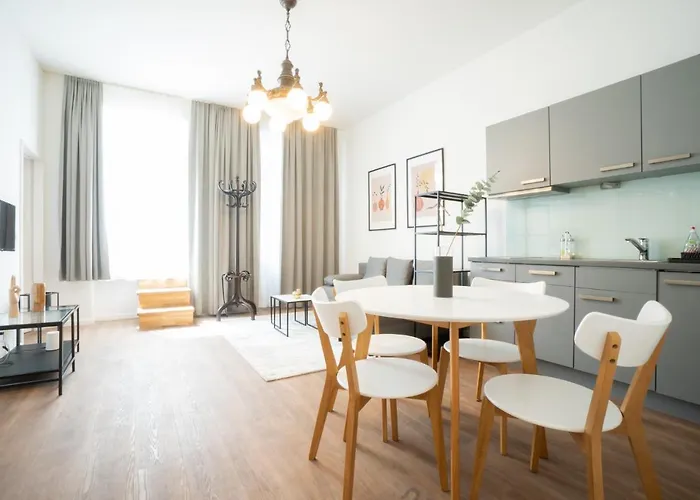 Spacious Apartment With Huge Shared Terrace And Grill Located Between City Centre And Donau River