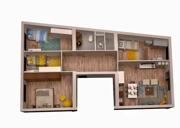 Spacious Apartment With Terrace