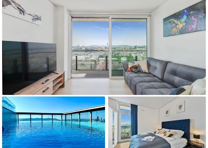 Luxury Penthouse I Rooftop Pool I Self Check-In