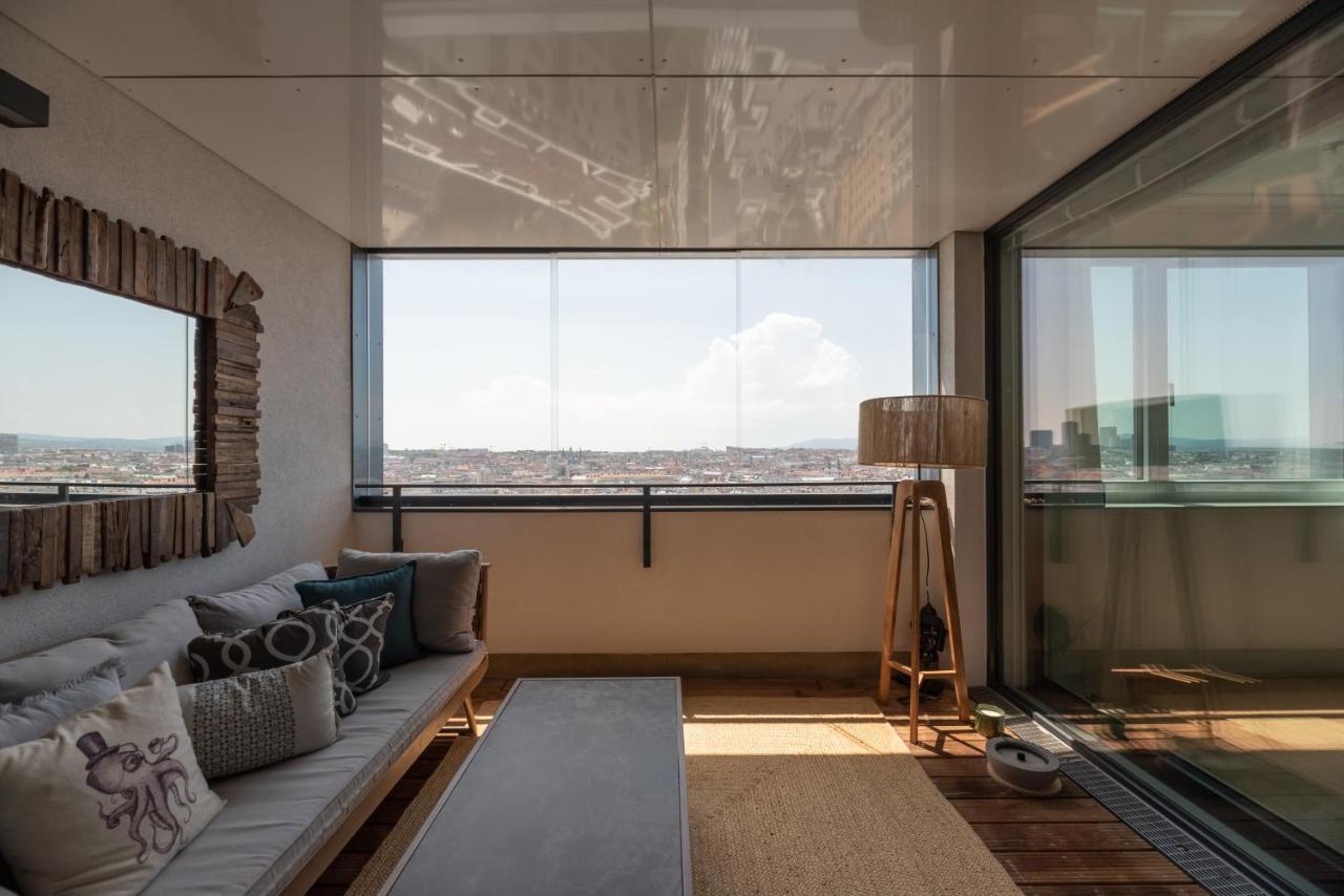 Luxus Ueber Den Wolken, 18. Stock Mit Klimaanlage Und Garage Apartment Vienna