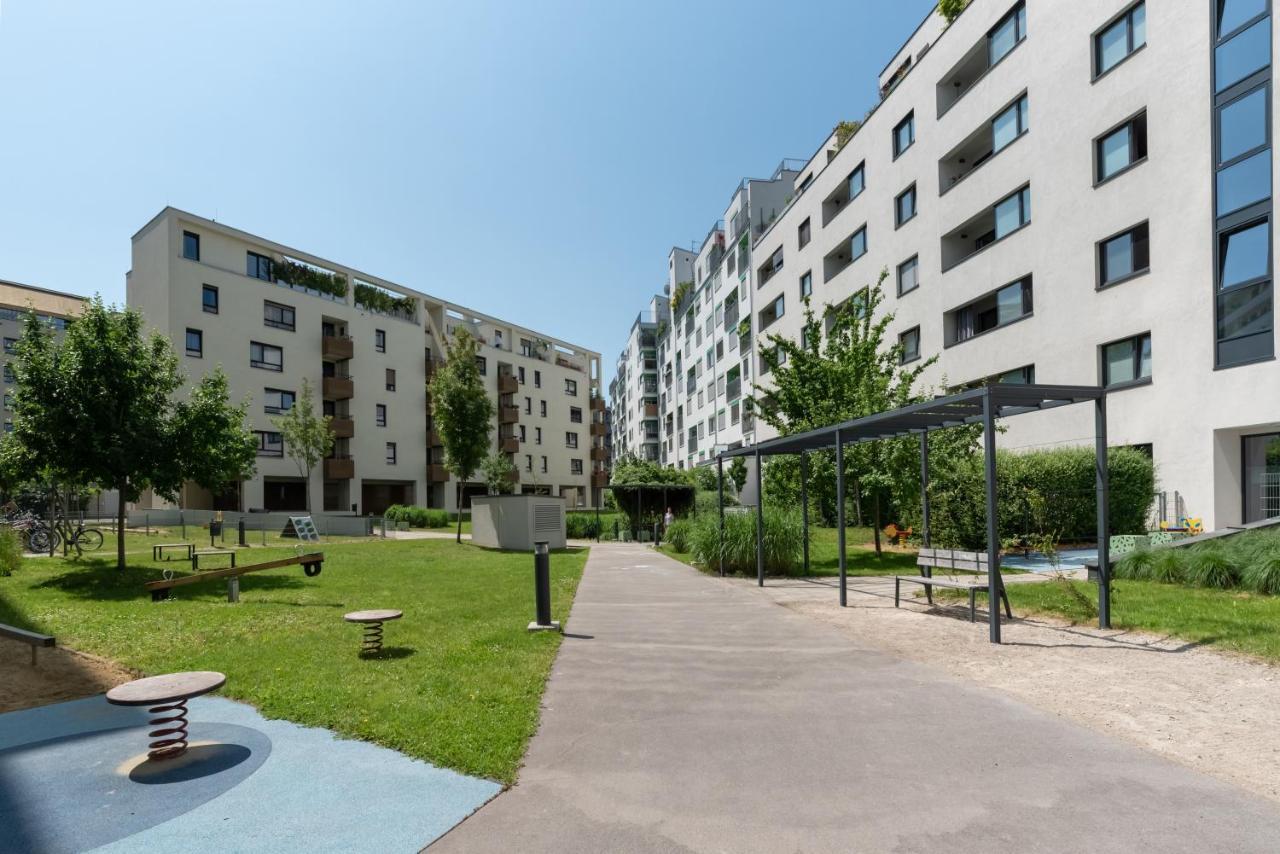 Luxus Ueber Den Wolken, 18. Stock Mit Klimaanlage Und Garage Apartment Vienna