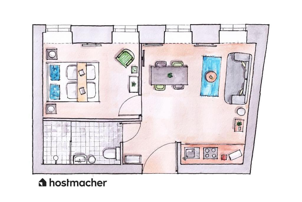 Apartamento Sleek 1br Flat Near Center By Hm
