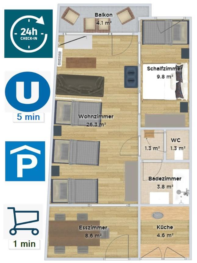 Apartamento Aspern Nationalpark *