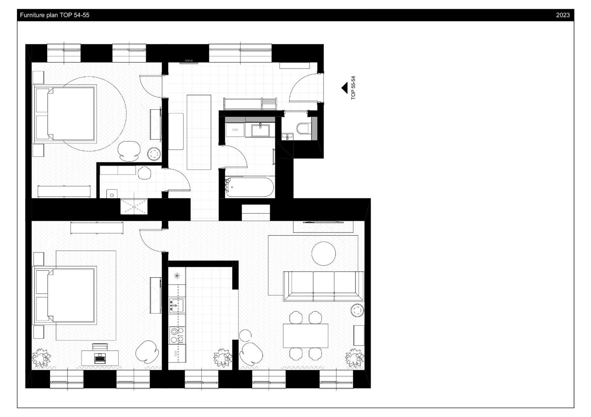 Chic 94m2 With A King-size Bed Vienna