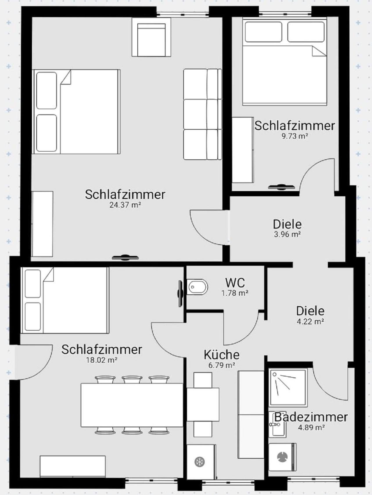 Apartment 3 Bedrooms - 74sqm - 10 Min. Inner