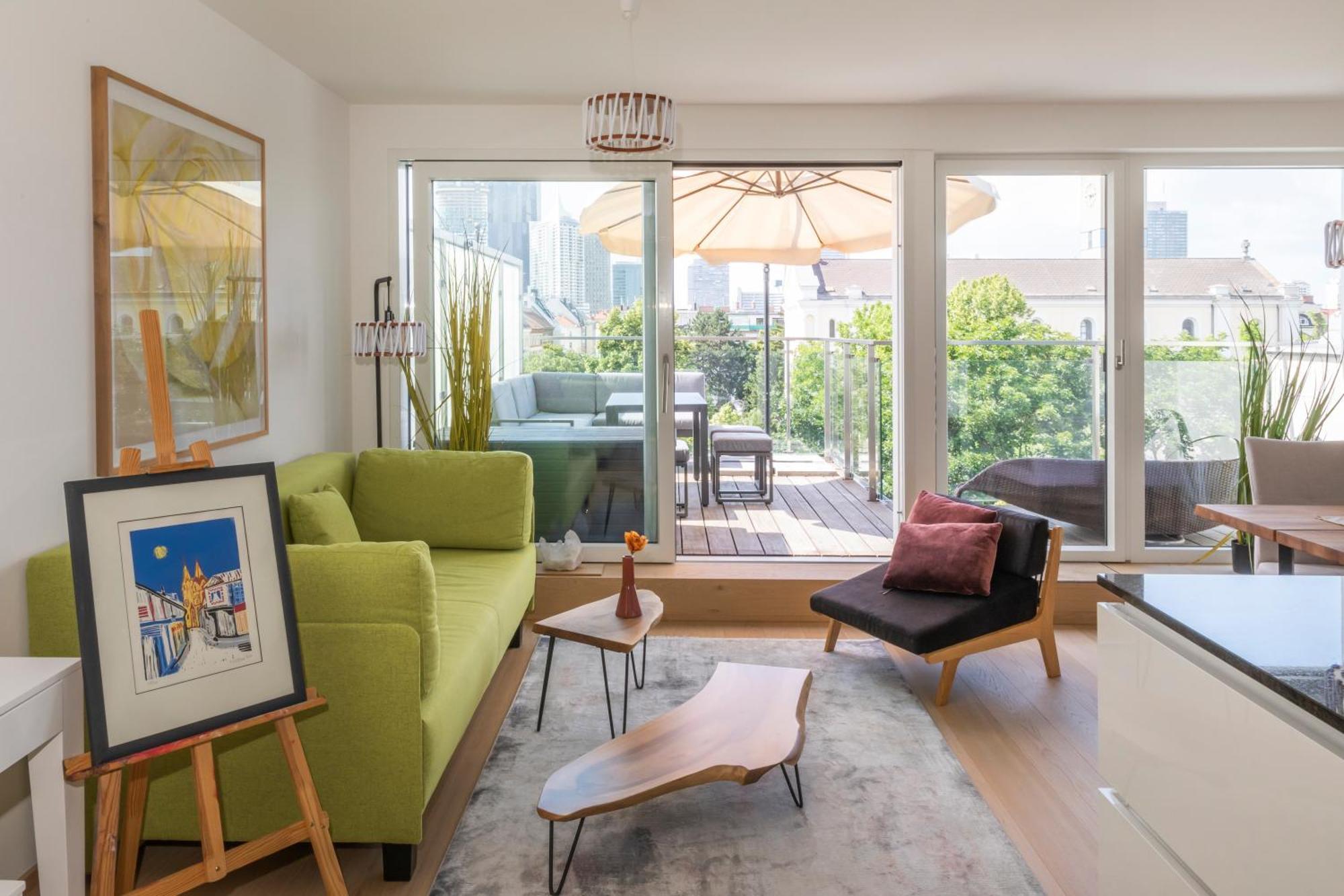 Apartment Skyline Mit Terrasse Close To Lakes Vienna