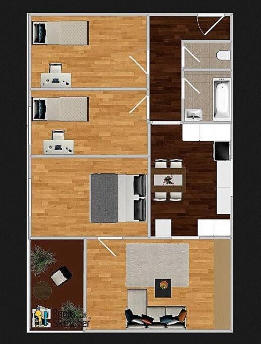 Modern 3 Bedroom Apartment Vienna