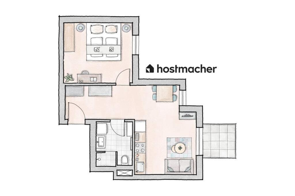 Apartment Hm • Sleek 1br With Balcony Vienna