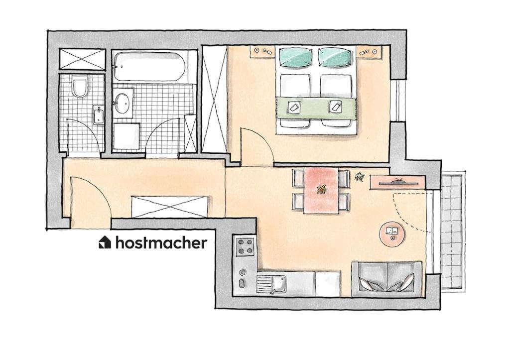Trendy 1br, Direct Access By Hm *