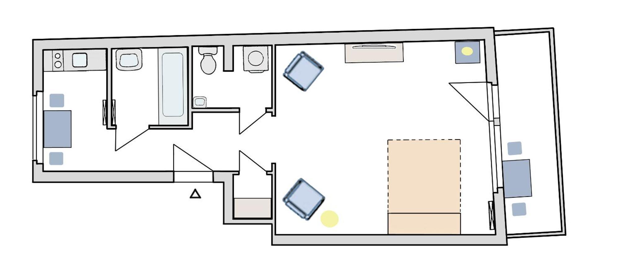 Apartment Studio-apartment Augarten Vienna