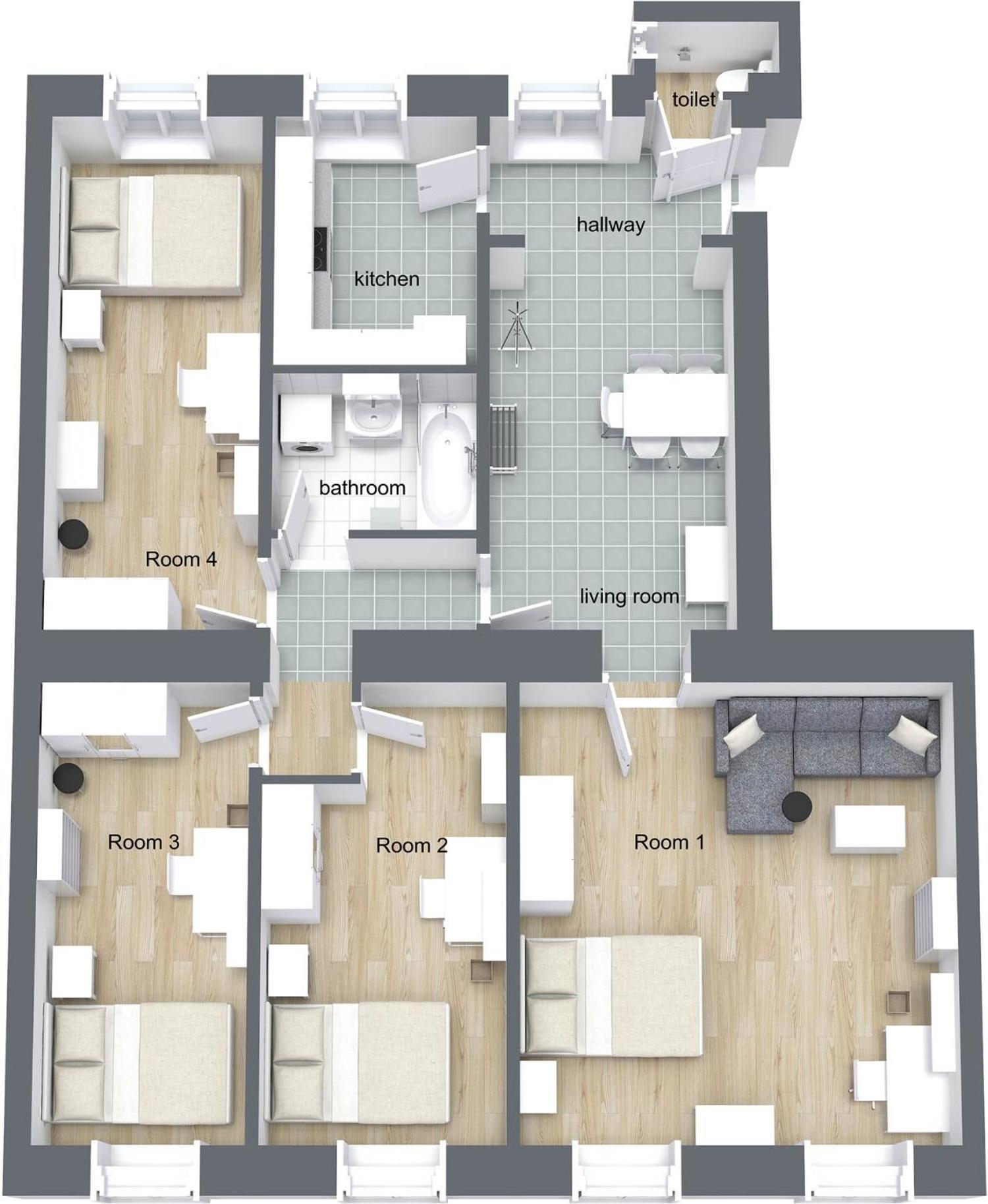 4-bedroom In Central Location In Hipp 3rd District