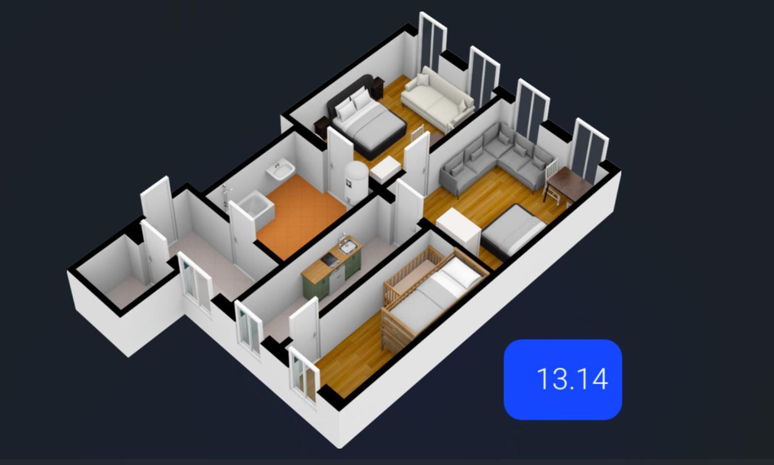 Three-bedroom Delight, King-size Beds