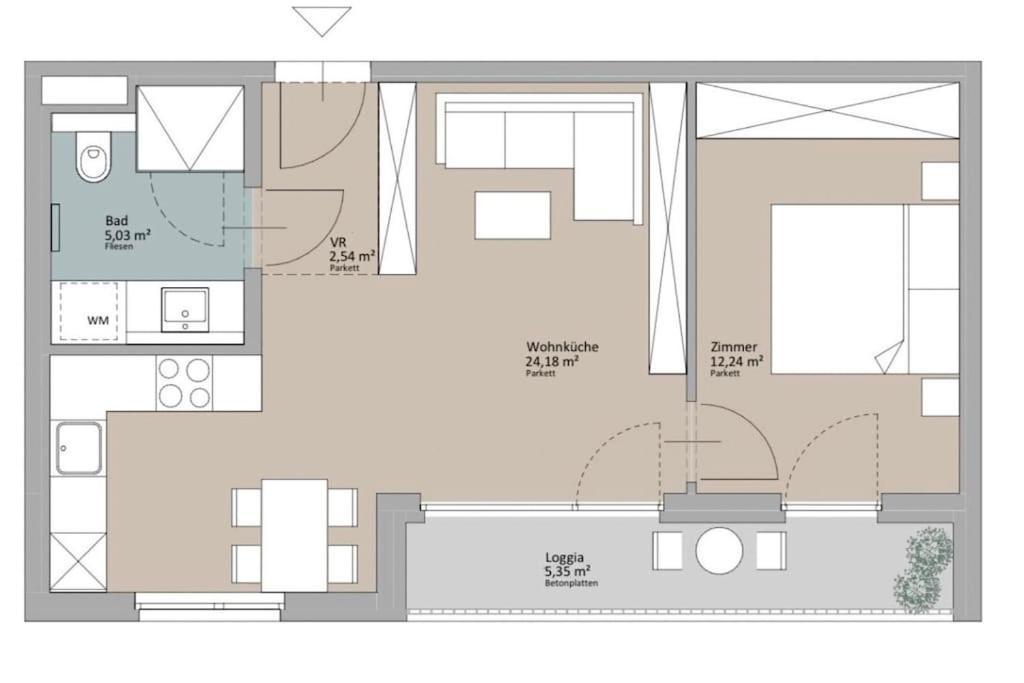 Apartment Free Parking I Balcony I 5 Min To Train Station