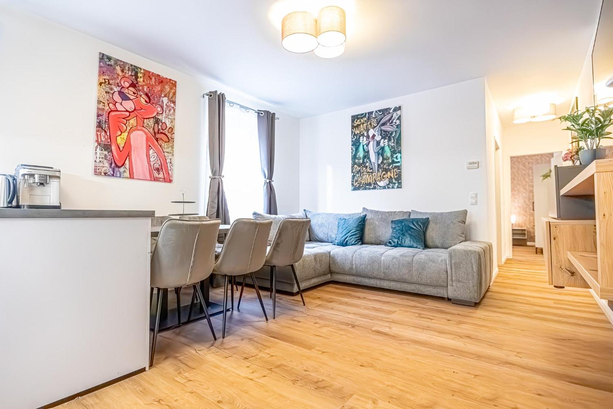 Charming 1br And 1lr Modern Design Donaustadt Apartment Wien
