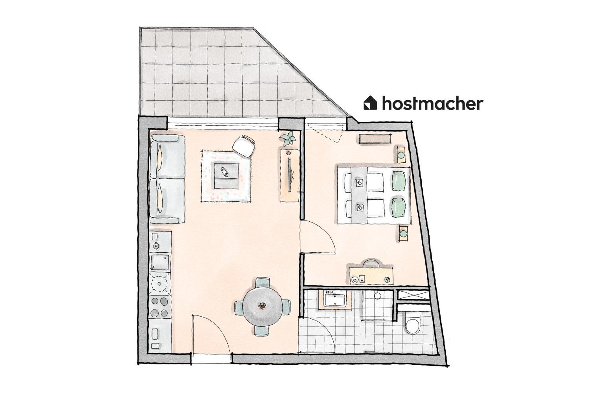 Apartment Elegant 1br Balcony Oasis By Hm Vienna
