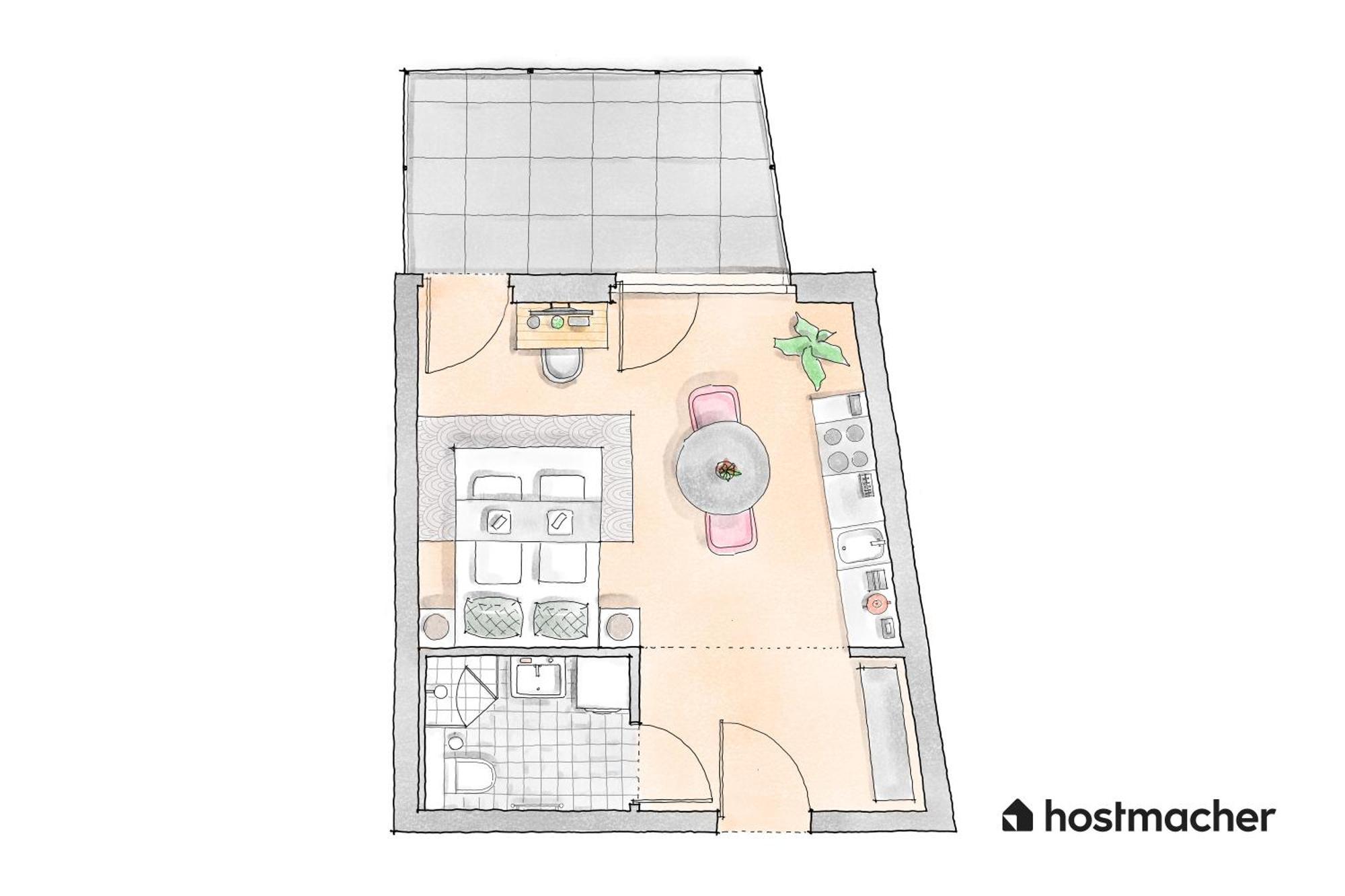 Balcony Bliss Studio By Hm