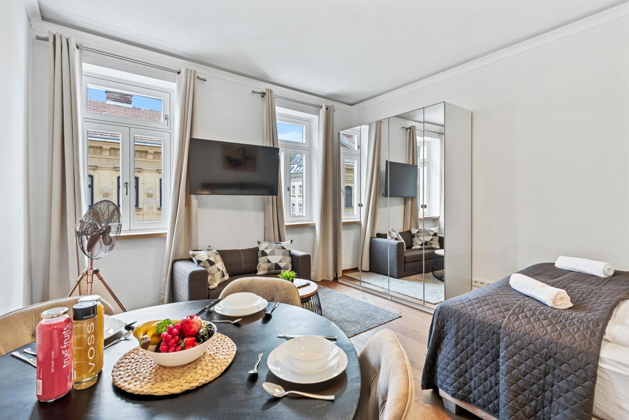 Stylish Studio, Smart Tv, 2 Beds Apartment Vienna