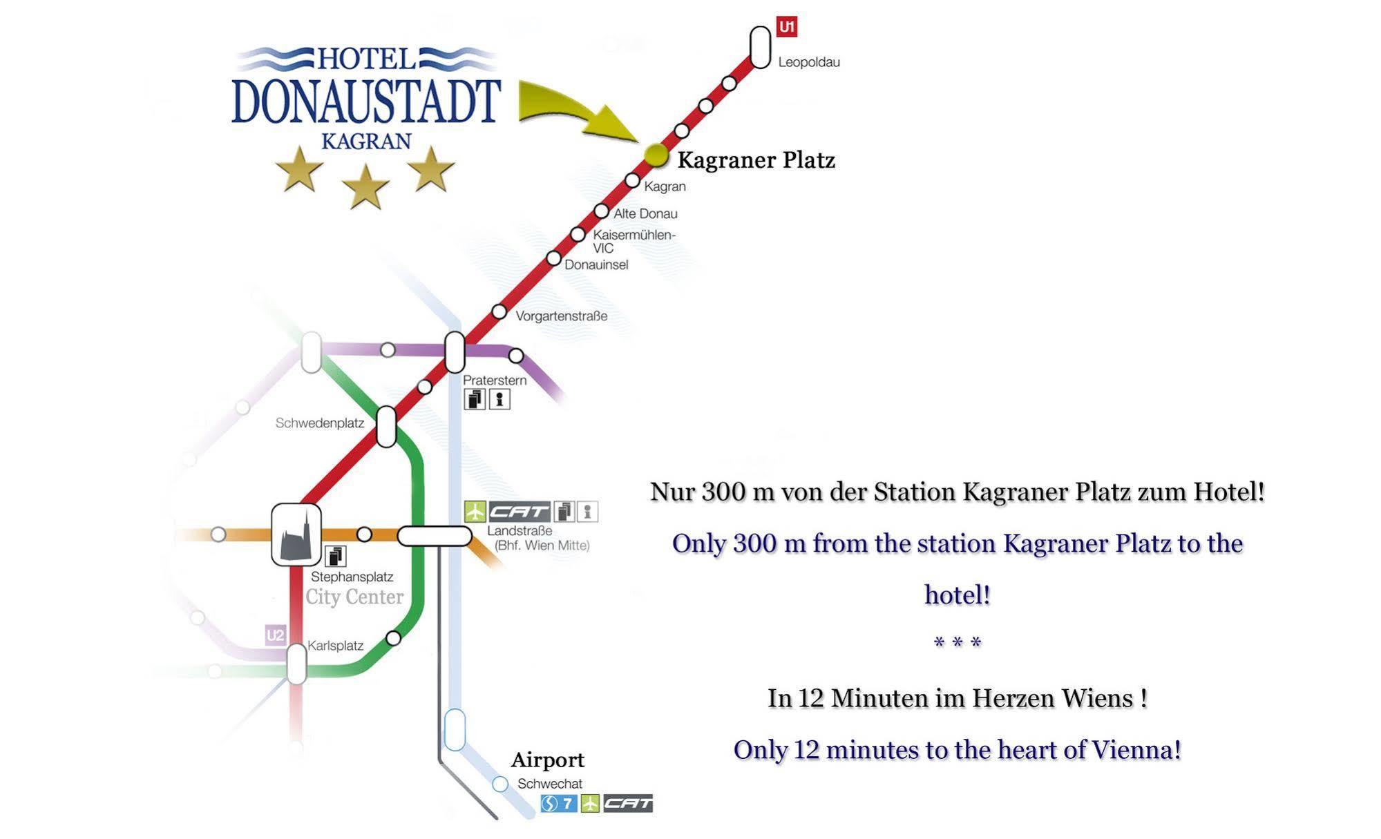 Hotel Donaustadt Kagran - At Metro U1 Vienna