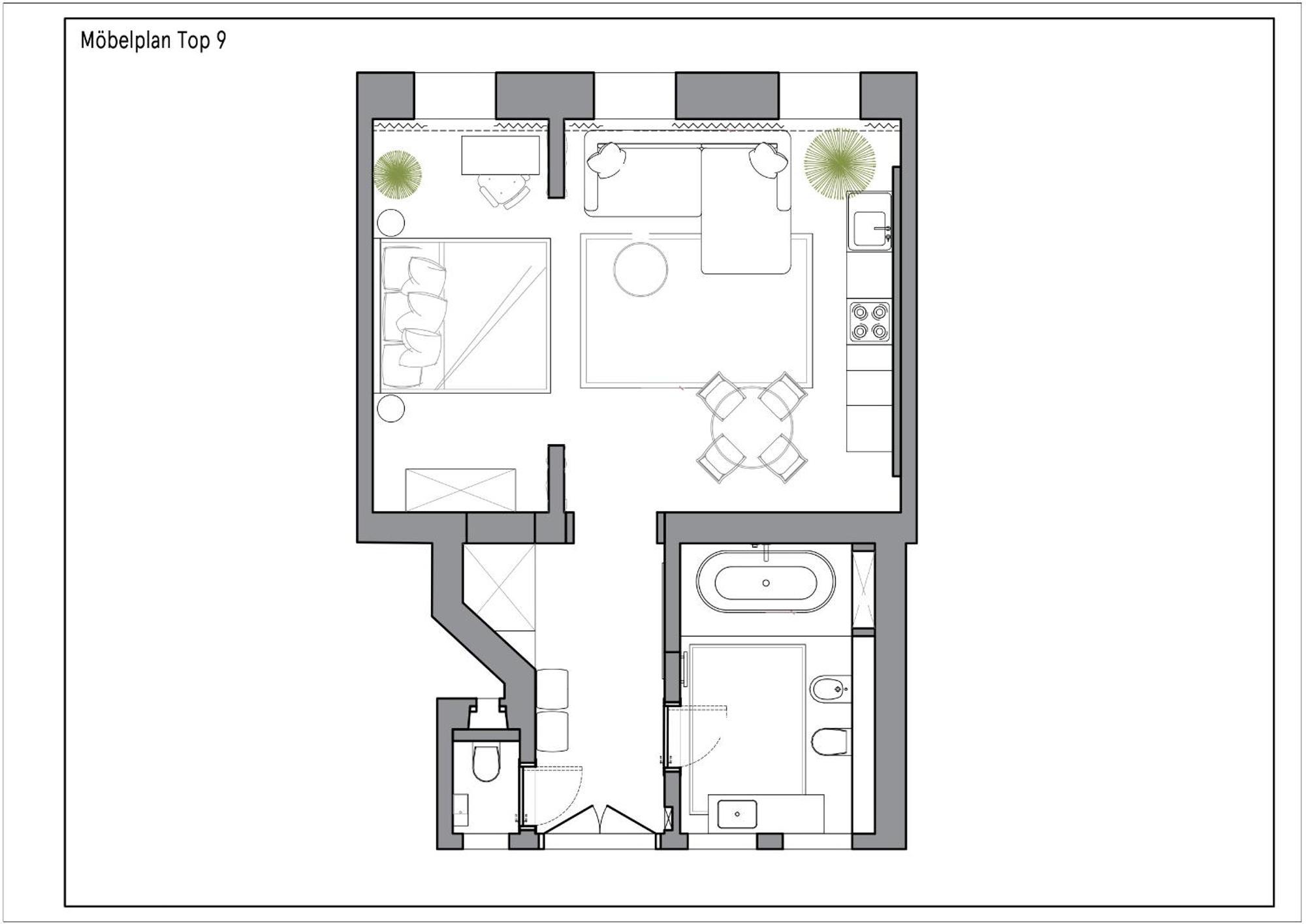 Brand-new 2-room With A King Size Bed * Vienna
