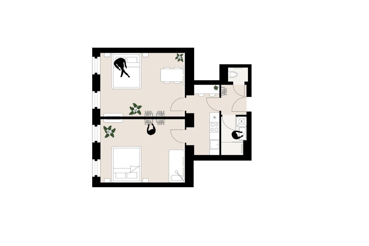 Modern 2br - Full Kitchen - Schoenbrunn Area - 15 Mins To Center Apartamento