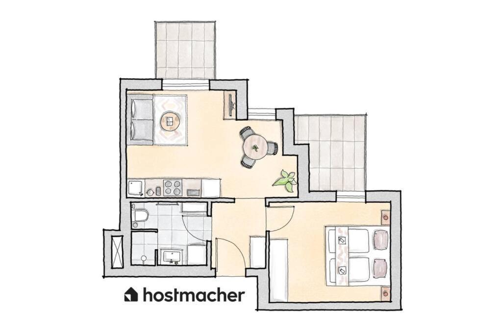 Hm • Modern 1br Apt With Balcony Apartment