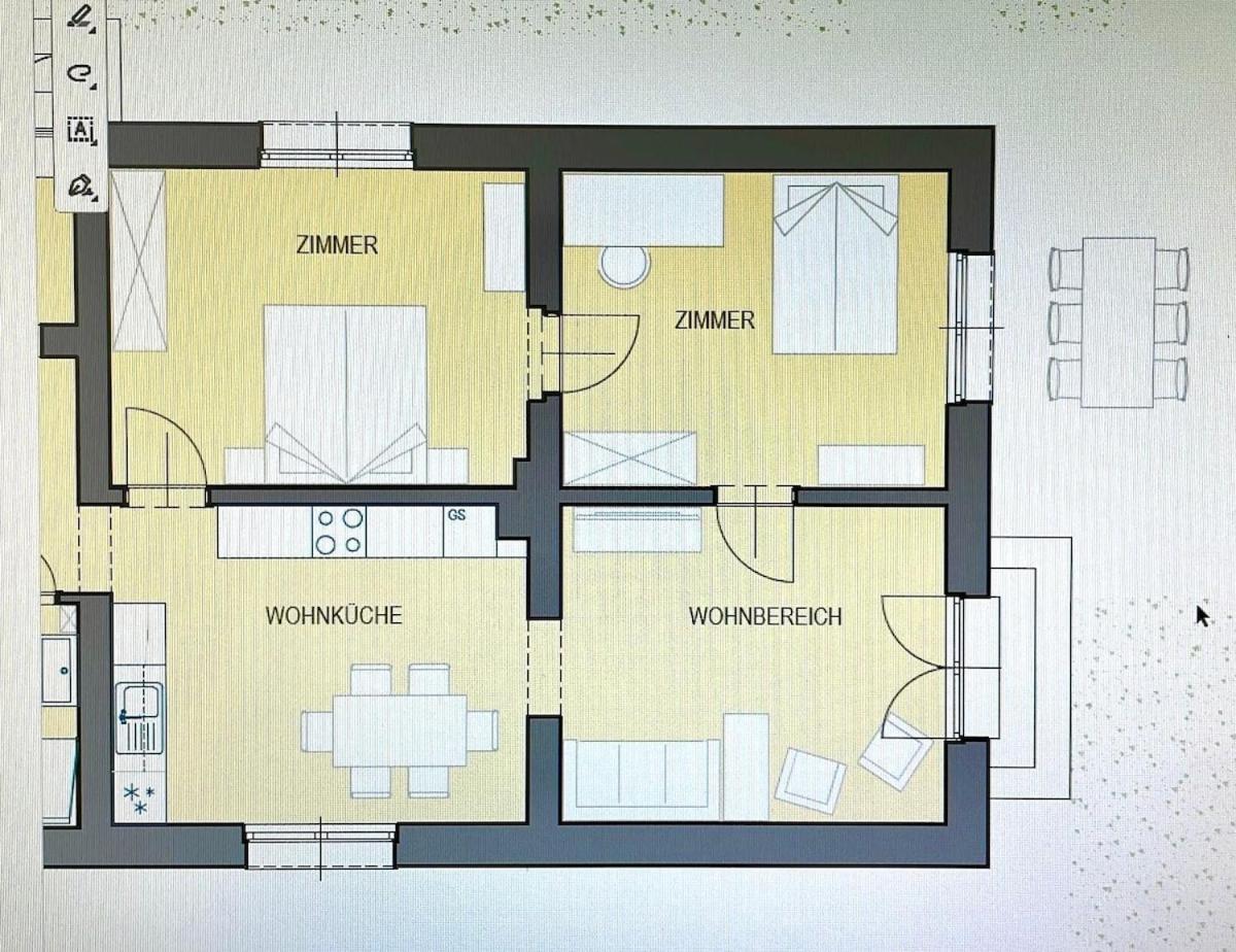 In In Perfect Situaton Near Vic And Donau Park With Pool And Private Garden Sleeps 4 With 2 Bedrooms, Kitchen And Livingroom And Bath And Private Parking * Vienna